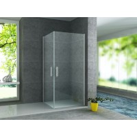 Aloni Douchecabine 2 Draaideuren Chroom 6mm 80x80x190cm