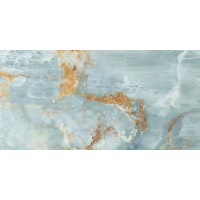 Imola The Room onyx aqua blue gold 60x120cm Glanzend Vlak Lappato