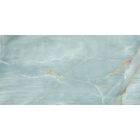 Imola The Room onyx aqua blue gold BLU AQ 60x120cm Glanzend Vlak Lappato