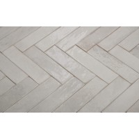 Wandtegel Brunei Blanco Creme 6,5x25