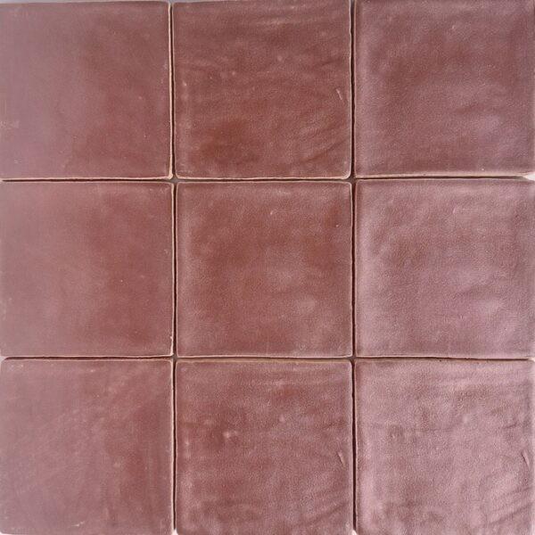 Wandtegel Bordeaux Metallic 13x13