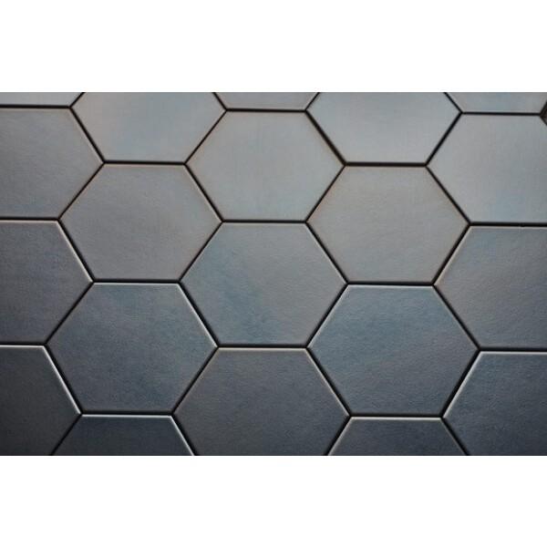 Wandtegel Hexagon Onda Platinum 15x17